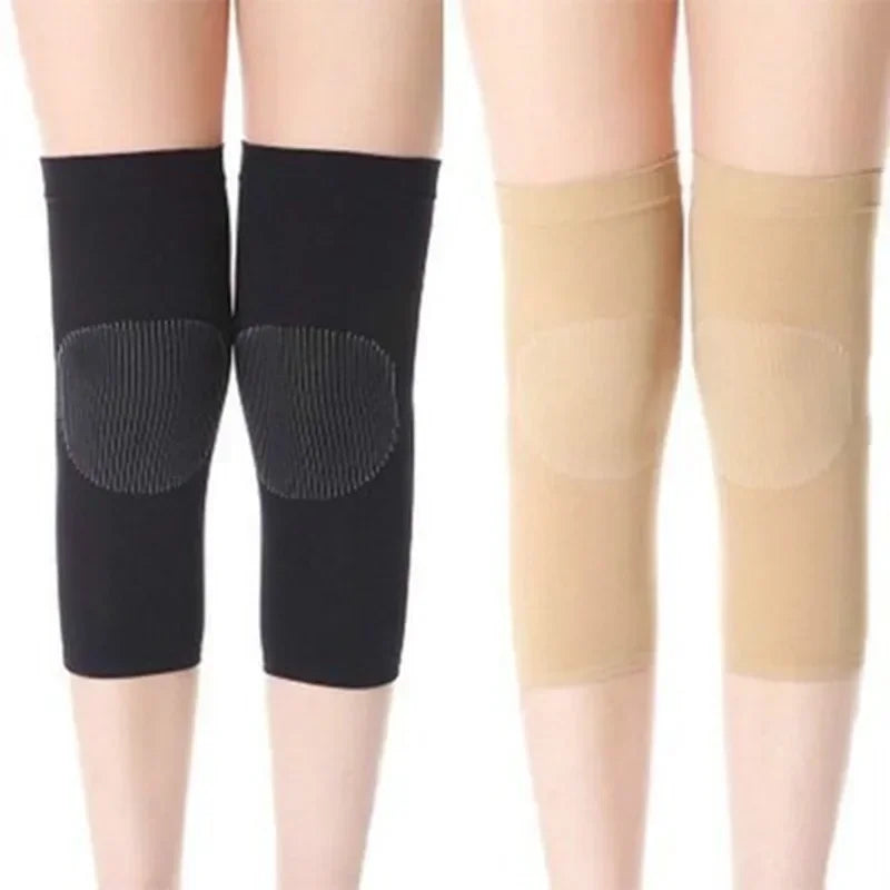 Women's Elderly Winter Spring Running 1 Pair Warm Knee Pads Bamboo Charcoal
