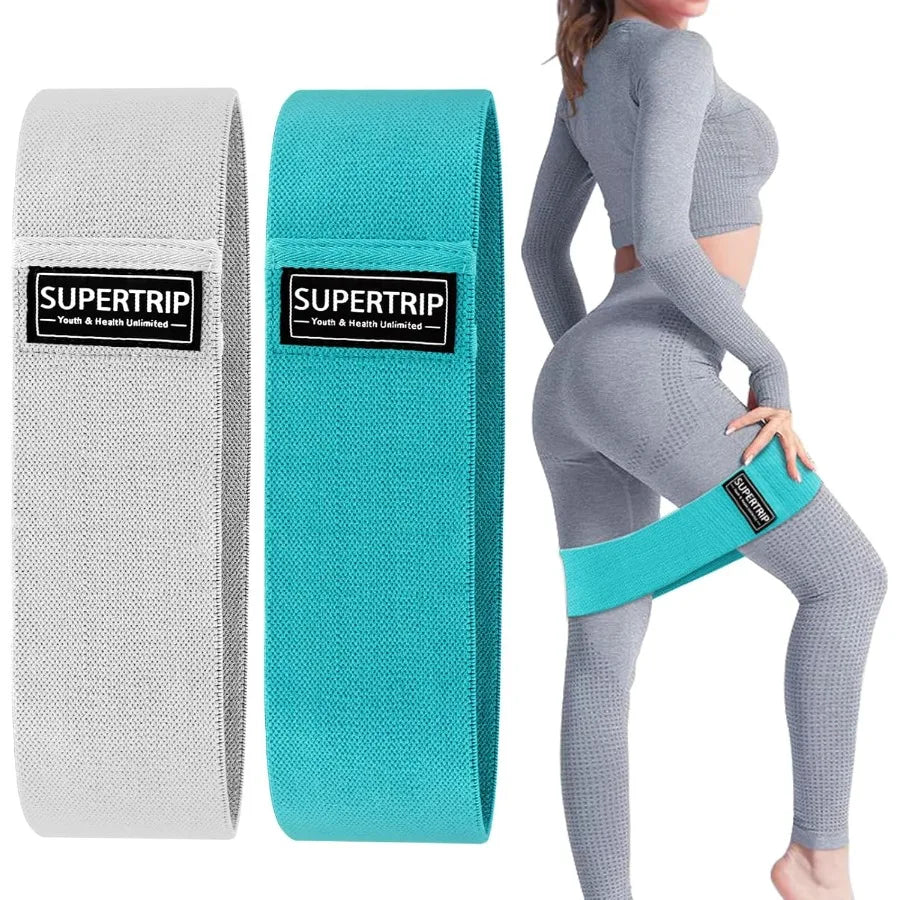 Fabric Resistance Bands for Legs and Butt Non-Slip Booty Bands Set for Women/Men Exercise Loop Bands Elastic Workout Fitness Ban