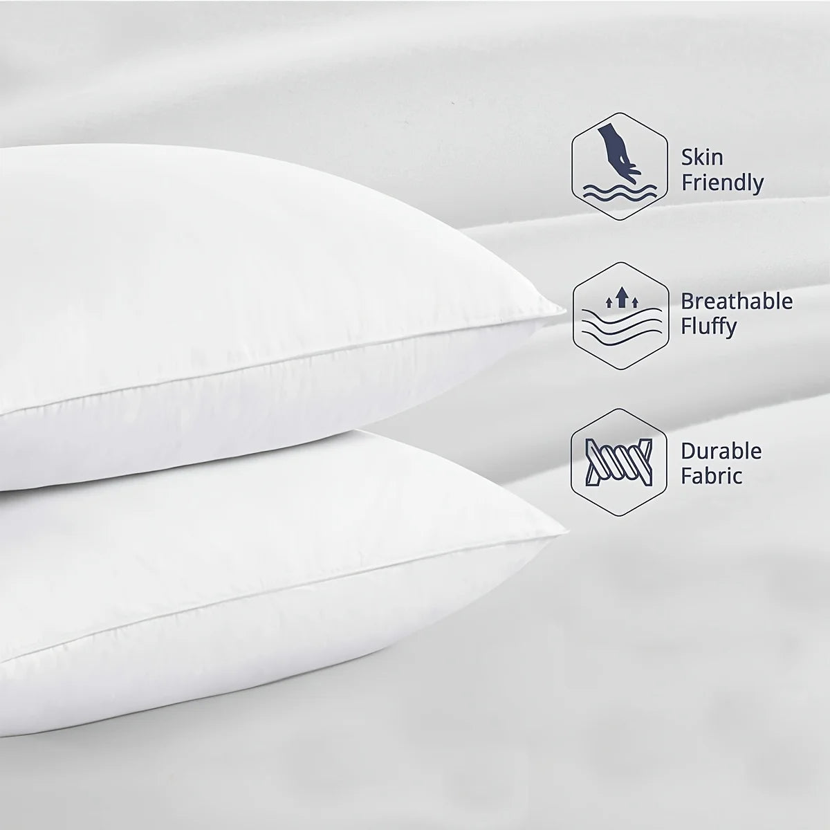 Rectangle solid color sleeping body pillow, high quality soft hotel pillow, home decoration pillow