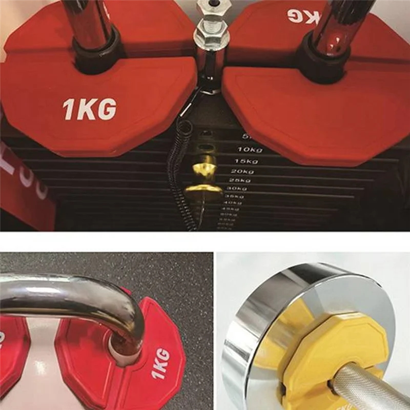 2PCS Gym Micro-Type Plates Dumbbell Fractional Weight Plate Rubber Fractional Weight Plates Add-On Aperture 35Mm