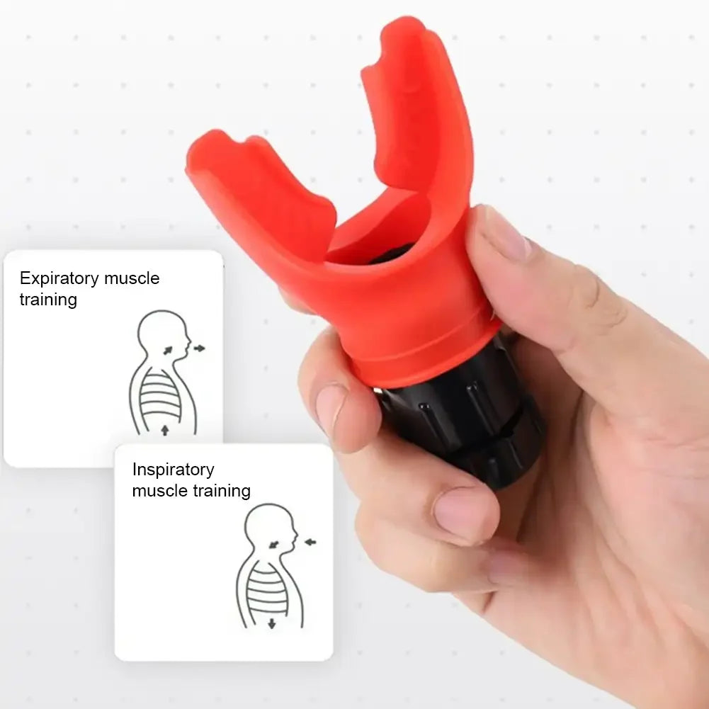 Breathing Exercise for Lungs Portable Breath Fitness Exerciser Device Endurance Workout Device with Adjustable Resistances