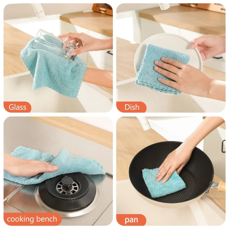 Household clean Set of 12 or18 piece, Soft and Highly Absorbent, Perfect for Kitchen and Bathroom, Multi functional for Home Use
