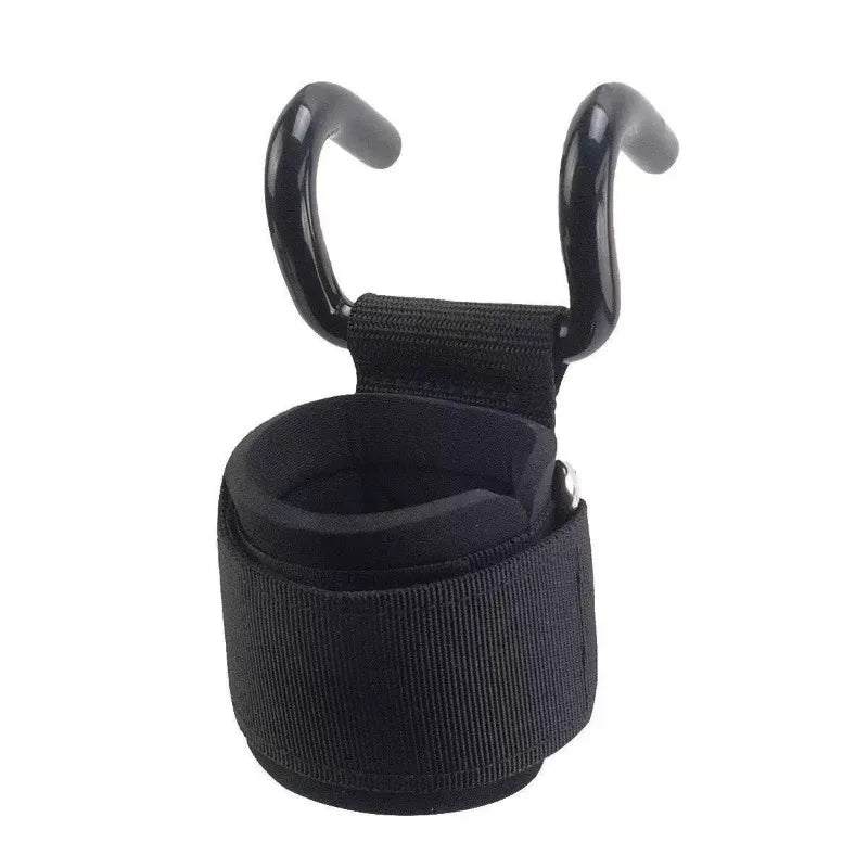 Pull-up bar wrist straps for fitness, assisting hooks for indoor pull-up bars, deadlift hand slip prevention hang hooks.
