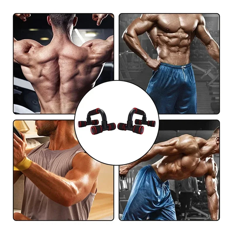 U-shaped push-up stands (1 pair) for home fitness muscle training and fitness equipment - sponge handle fitness tool