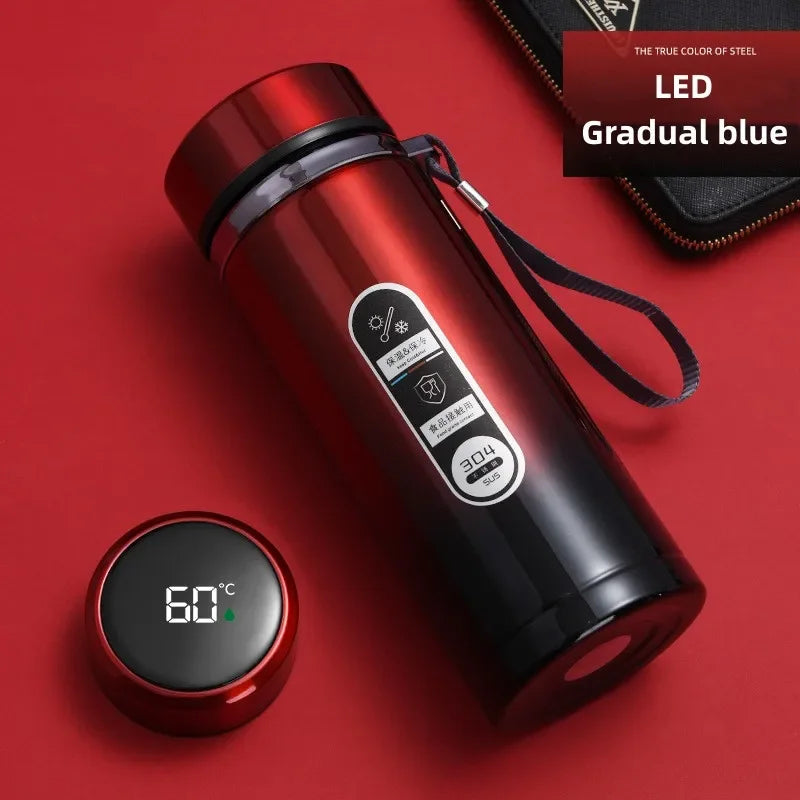 Smart LED Thermal Bottle – Keeps Your Drink Hot or Cold All Day