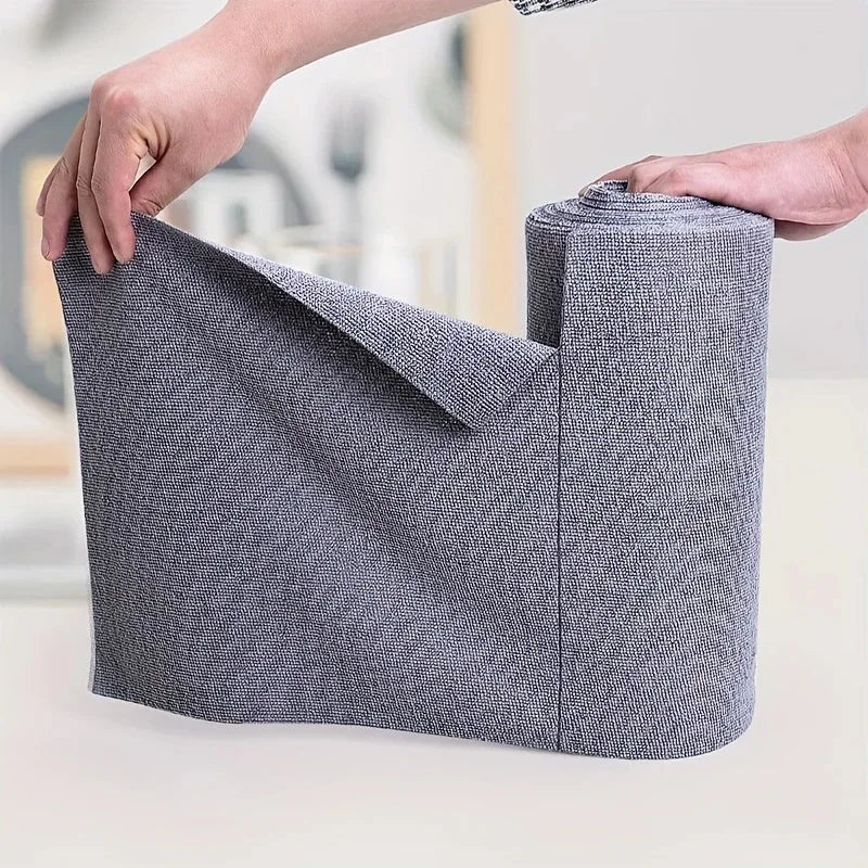 Microfiber Cleaning Cloths - Reusable Lint-Free Towels for Kitchen, Dishes, Glass, Streak-Free & Oil-Resistant (Assorted