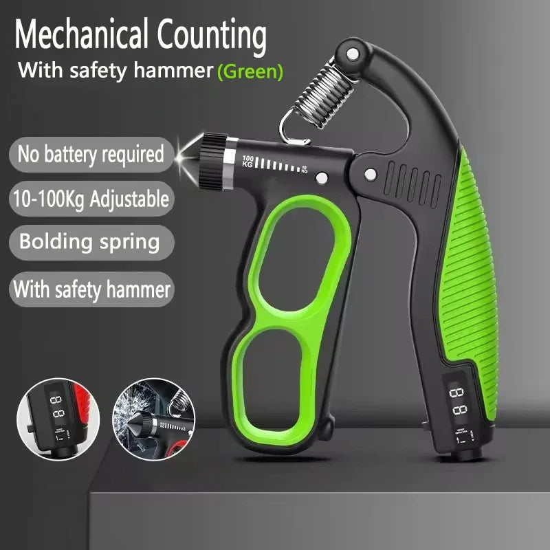 10-100kg Grip Strength Gym Wrist Expander Hand Strengthener Handgrip Adjustable Muscle Recovery Fitness Hand Strength Exercise