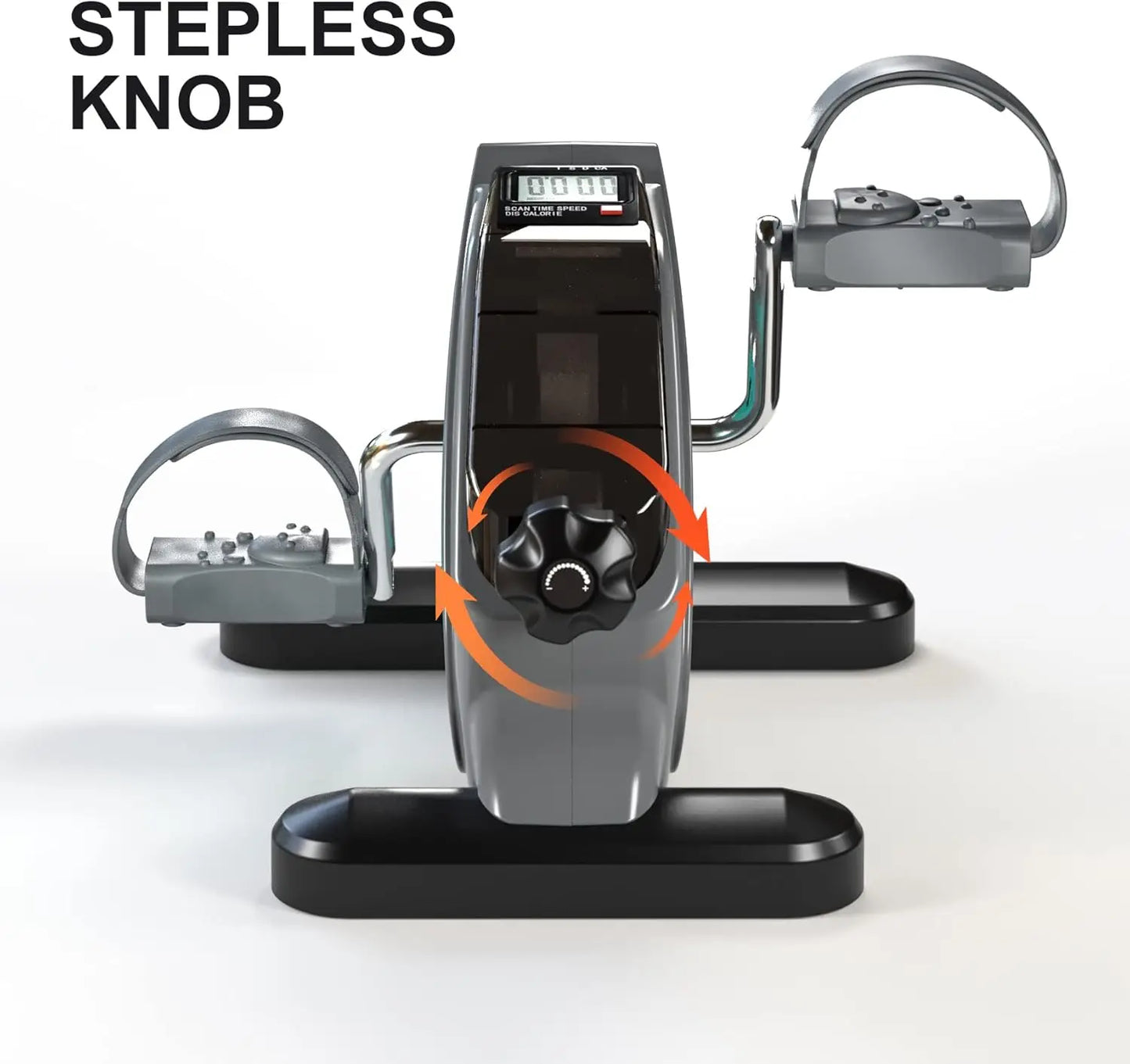 Under Desk Bike Pedal Exerciser Portable Mini Home Exercise Bike with 5LBS Flywheel Sitting Peddler Exerciser for Seniors Legs a
