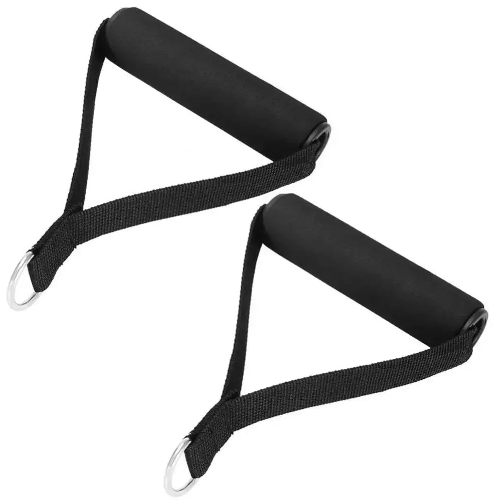 2PC Resistance Bands Sport Strength Training Body Building Equipment Fitness Gym Accessories Elastic Band Handle Expand