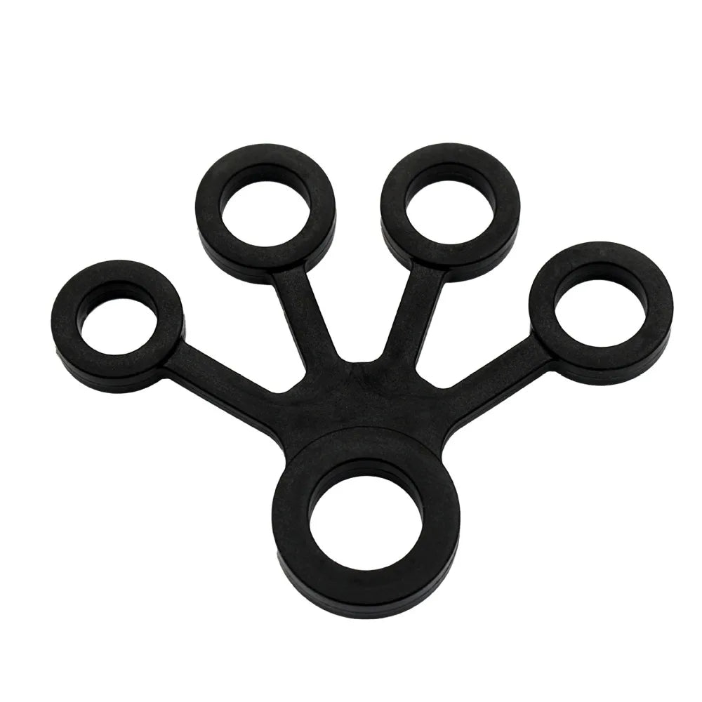 1pc Finger Grip Silicone Ring Exerciser Antistress Resistance Band Fitness Stretcher 3 Levels Finger Sensory