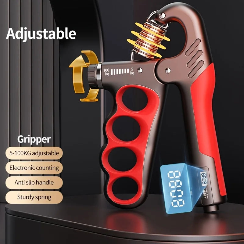 Counting Grip Strength Equipment, Arm Strength Fitness Equipment, Rehabilitation Training Equipment, Five Finger Grip Strength E