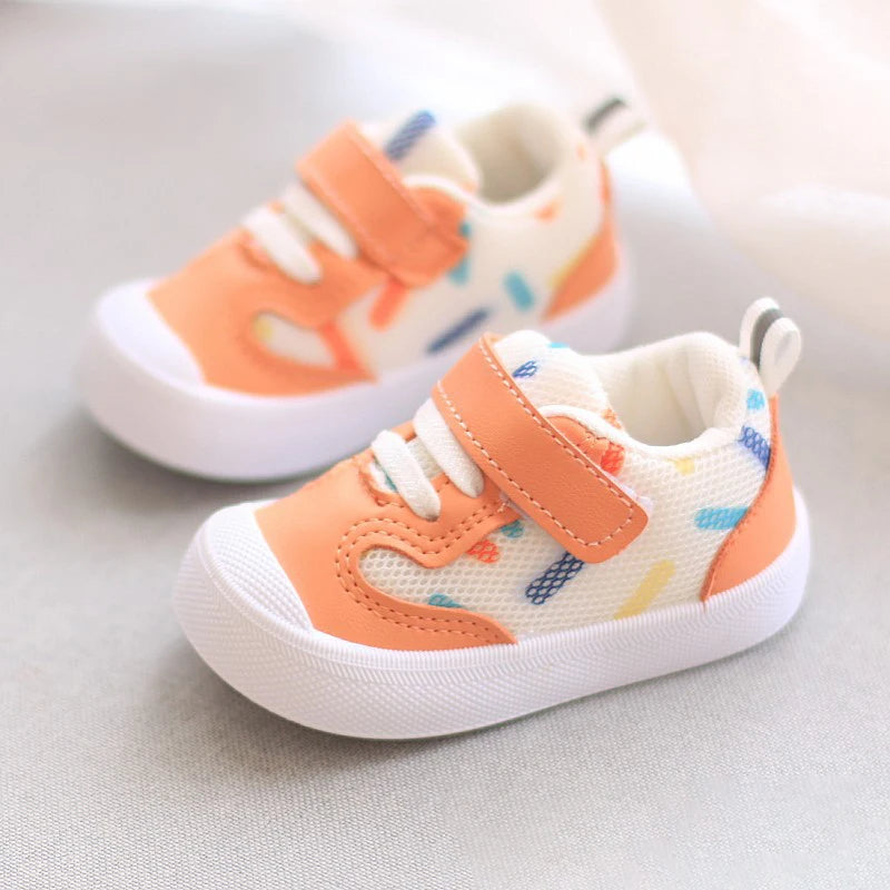 Baby Walking Shoes Spring Autumn Mesh Soft Soled Functional Boys Girls 1-3 Year Sneakers For Kids Baby Girl