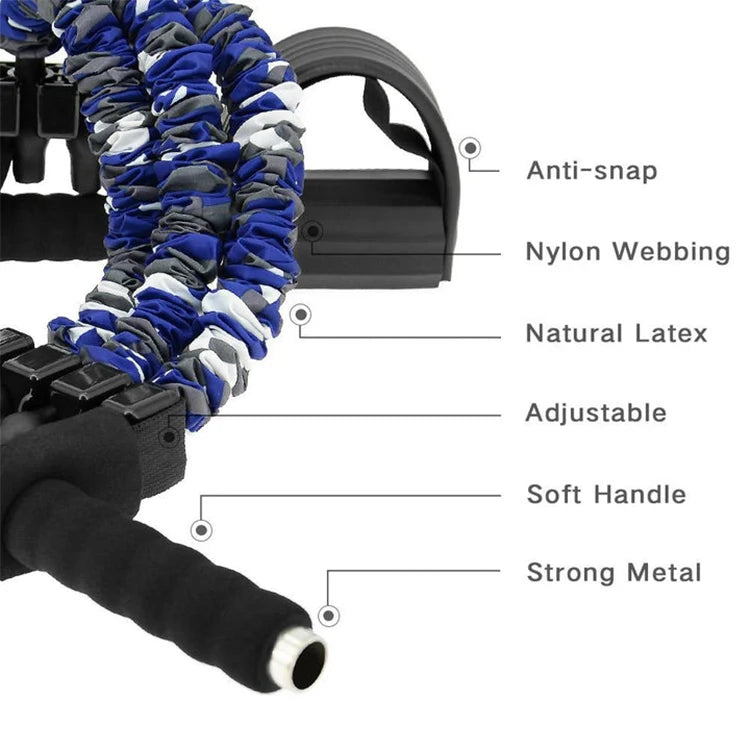 High Elastic Stretch Latex Resistance Tube Belt Band Ankle Strap Set Arm Leg Body Training 1