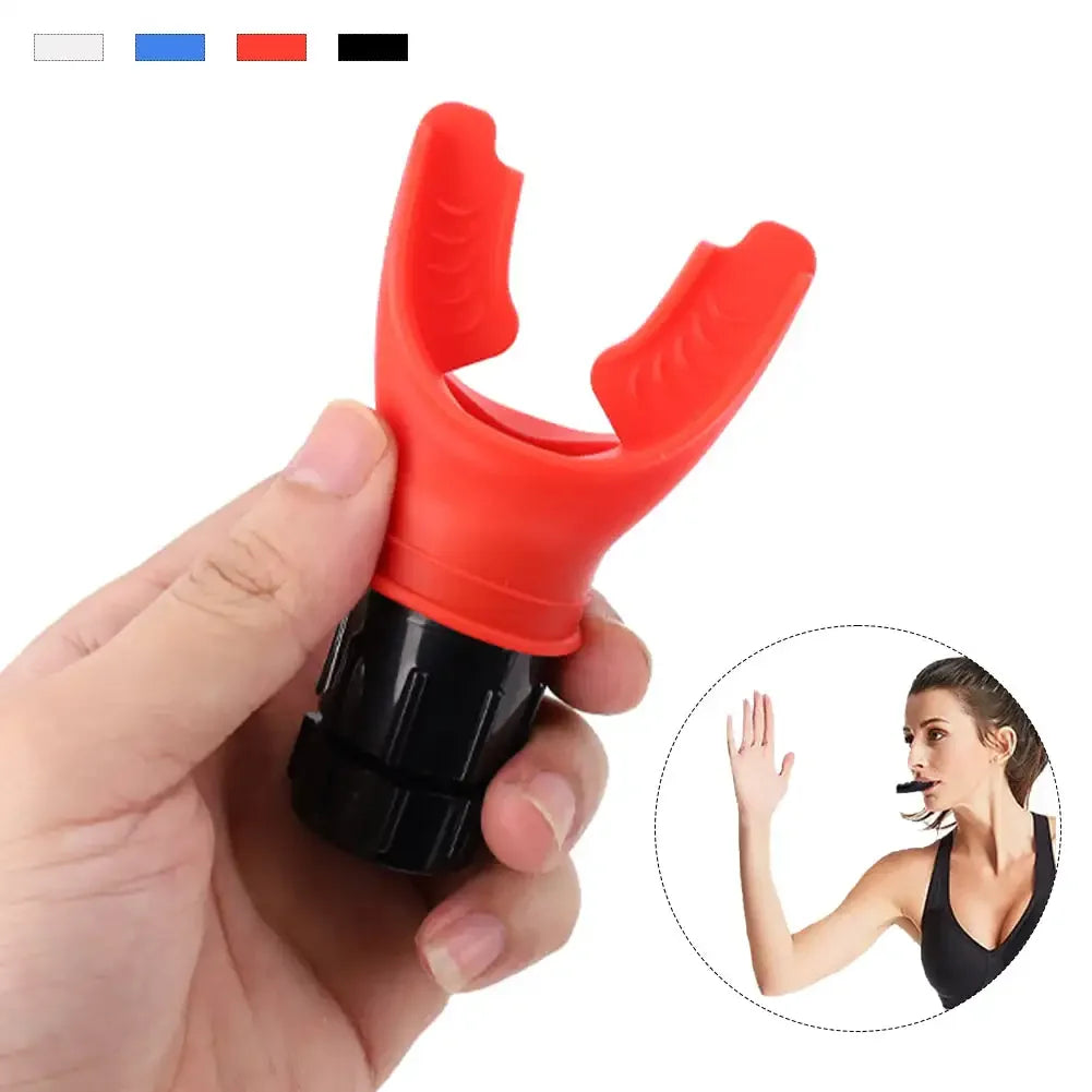 Breathing Exercise for Lungs Portable Breath Fitness Exerciser Device Endurance Workout Device with Adjustable Resistances