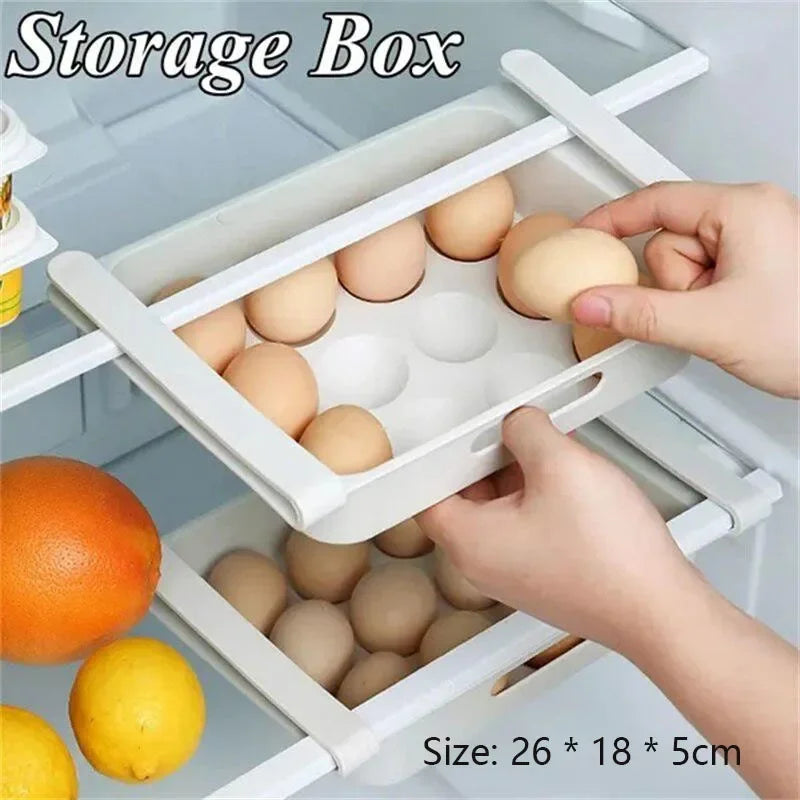 Reversible egg storage box – fits perfectly in your fridge side door. Space-saving, organized, and keeps eggs fresh and secure!