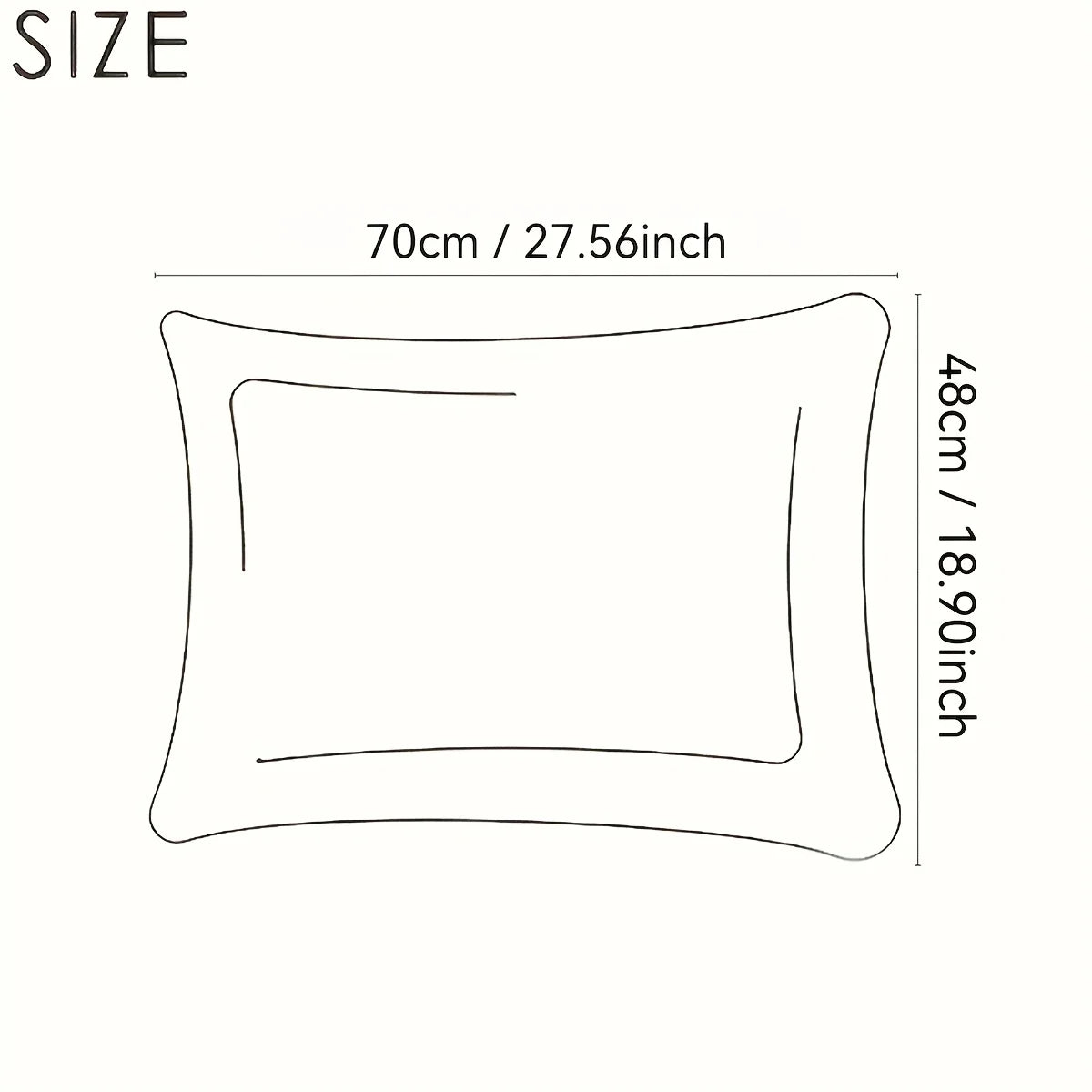 Rectangle solid color sleeping body pillow, high quality soft hotel pillow, home decoration pillow