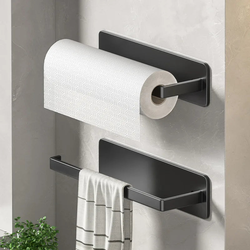 Kitchen Paper Towel Holder – Wall Mount, Nail-Free & Self-Adhesive