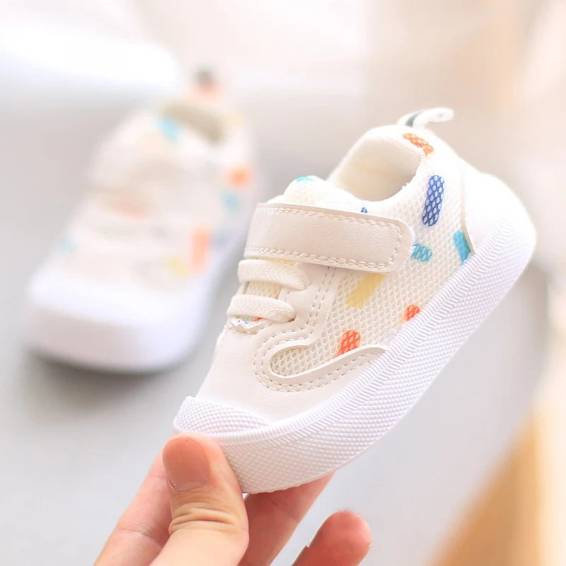 Baby Walking Shoes Spring Autumn Mesh Soft Soled Functional Boys Girls 1-3 Year Sneakers For Kids Baby Girl