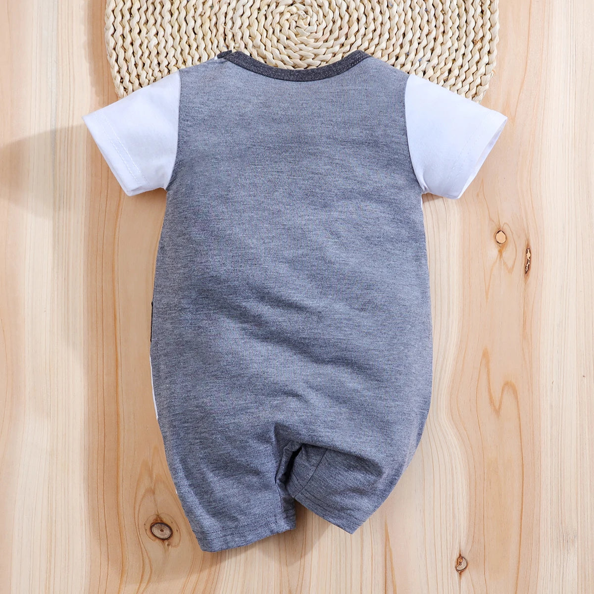 IURNXB Baby Romper Short Sleeve Onesie Boys Girls Newborn Infant Bodysuits Cute Dog Printed Jumpsuit Summer Outfits 1-18M