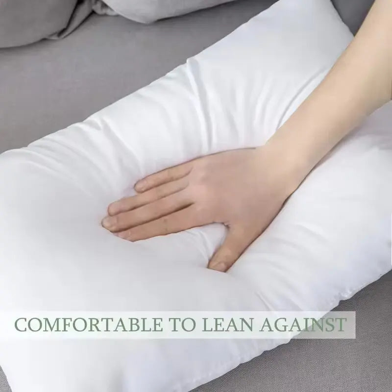 Rectangle solid color sleeping body pillow, high quality soft hotel pillow, home decoration pillow