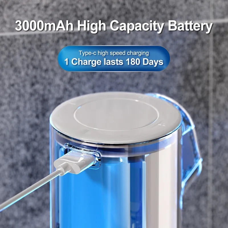 Automatic Foam Soap Dispenser – Smart LED Display, Adjustable Levels, Touch-Free & Stylish Design