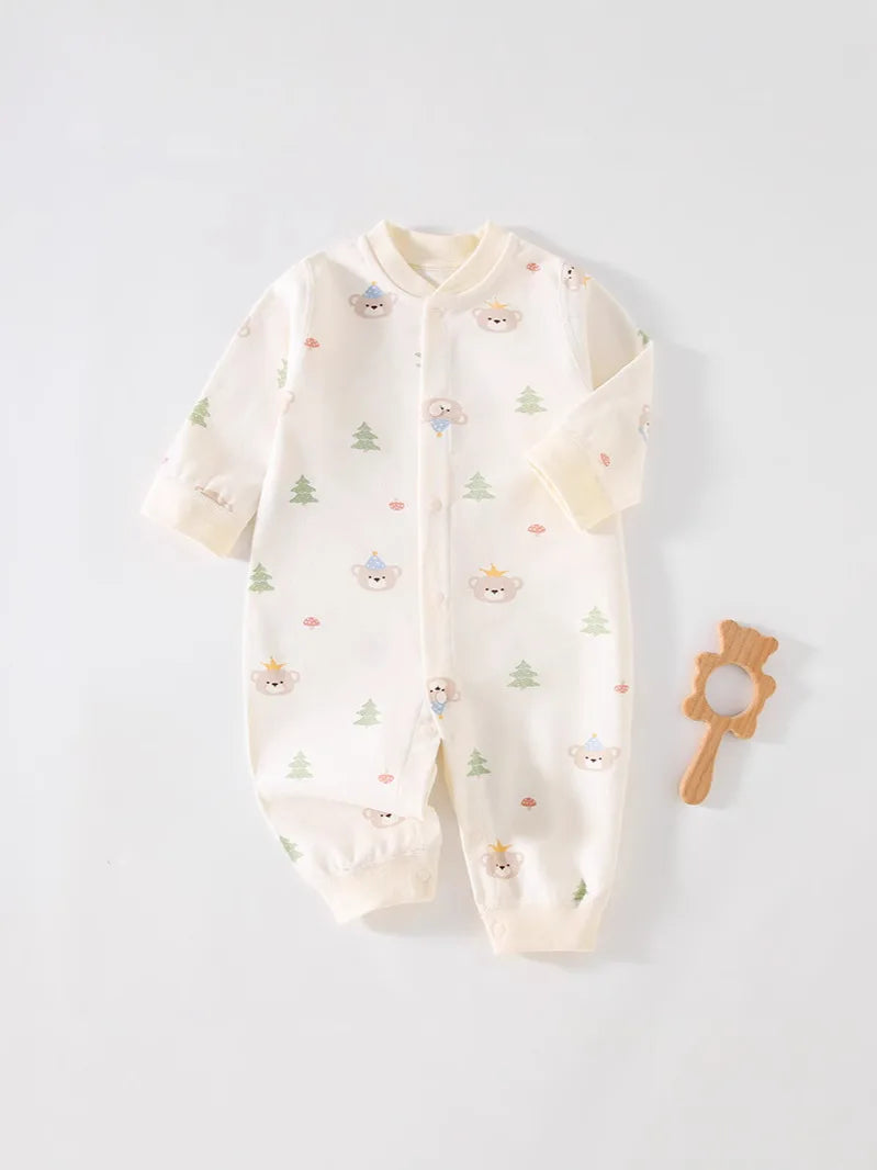Autumn Baby Clothes Newbron Spring 100 Cotton Underwear Newborn Onesie Romper Long Sleeve Loungewear Outfit Bodysuit & One Piece