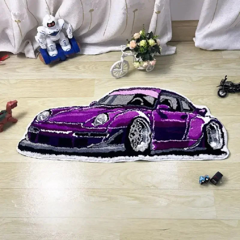VIKAMA Car Fashion Brand Imitation Cashmere Carpet Bedside Cloakroom Room Living Room E-Sports Room Carpet Home Decoration Rug