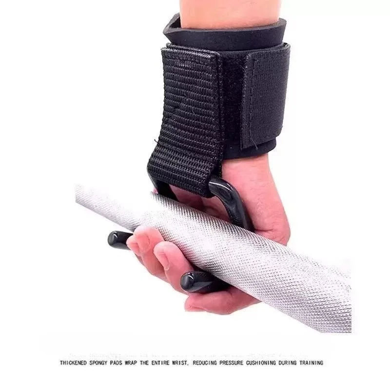 Pull-up bar wrist straps for fitness, assisting hooks for indoor pull-up bars, deadlift hand slip prevention hang hooks.