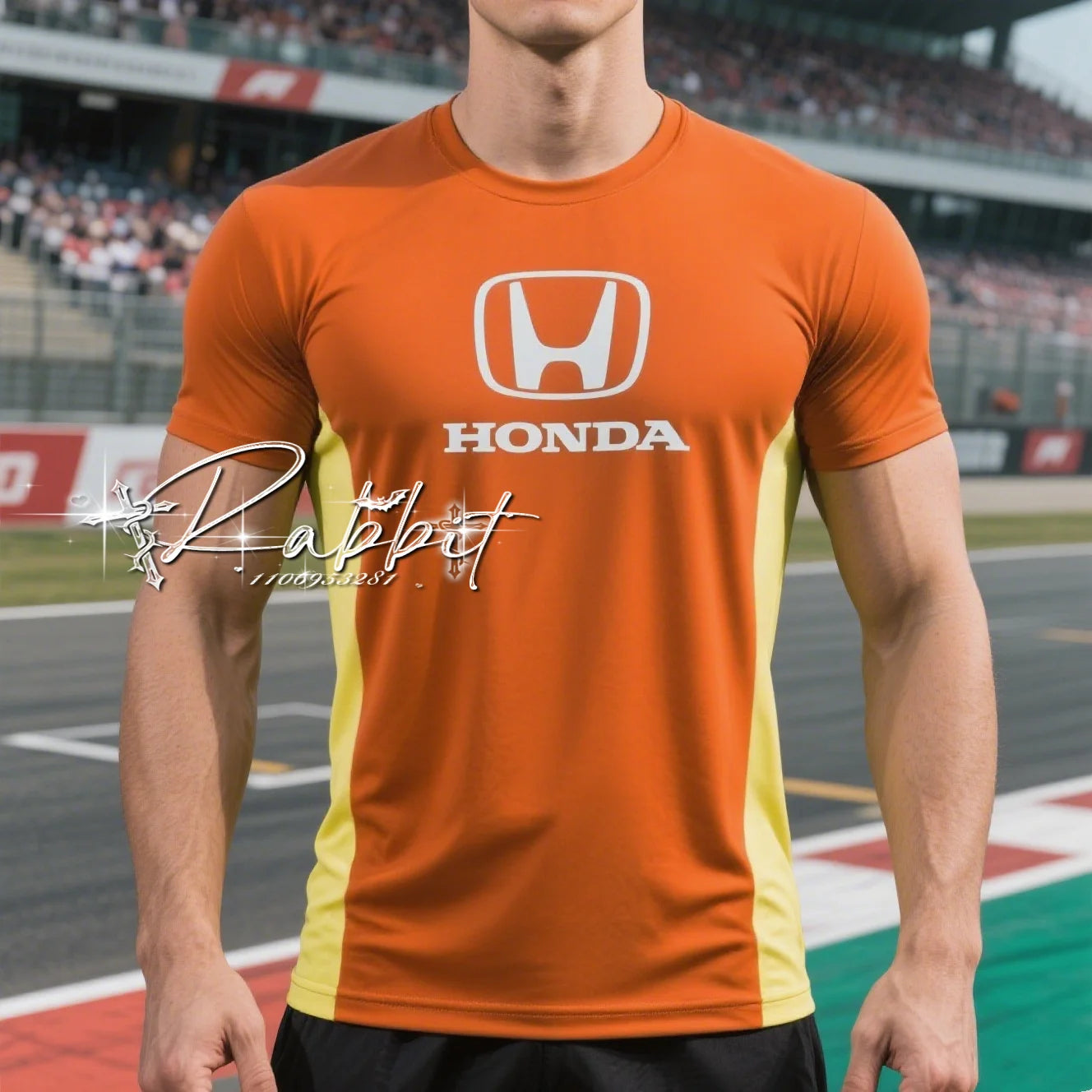 Summer New Honda HRC Motorcycle Racing Track Rider Quick Dry T-shirt Men's Fashion Training Sports Quick Dry Short Sleeved Shirt