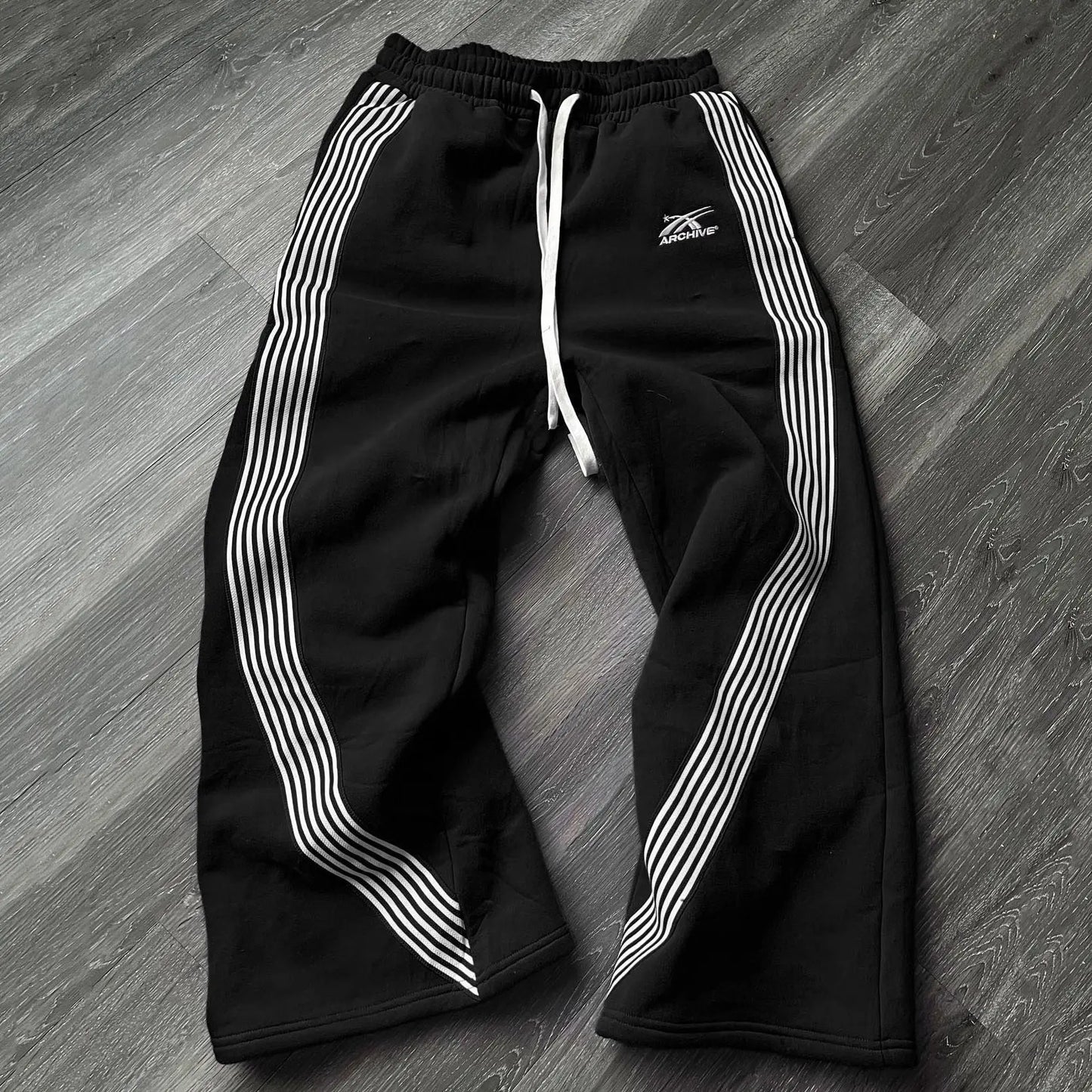 Tie Dye Sweatpants Fashion Y2K Retro Men's and Women's Hip Hop Letter Loose Casual Stretch Waist Jogging Pants