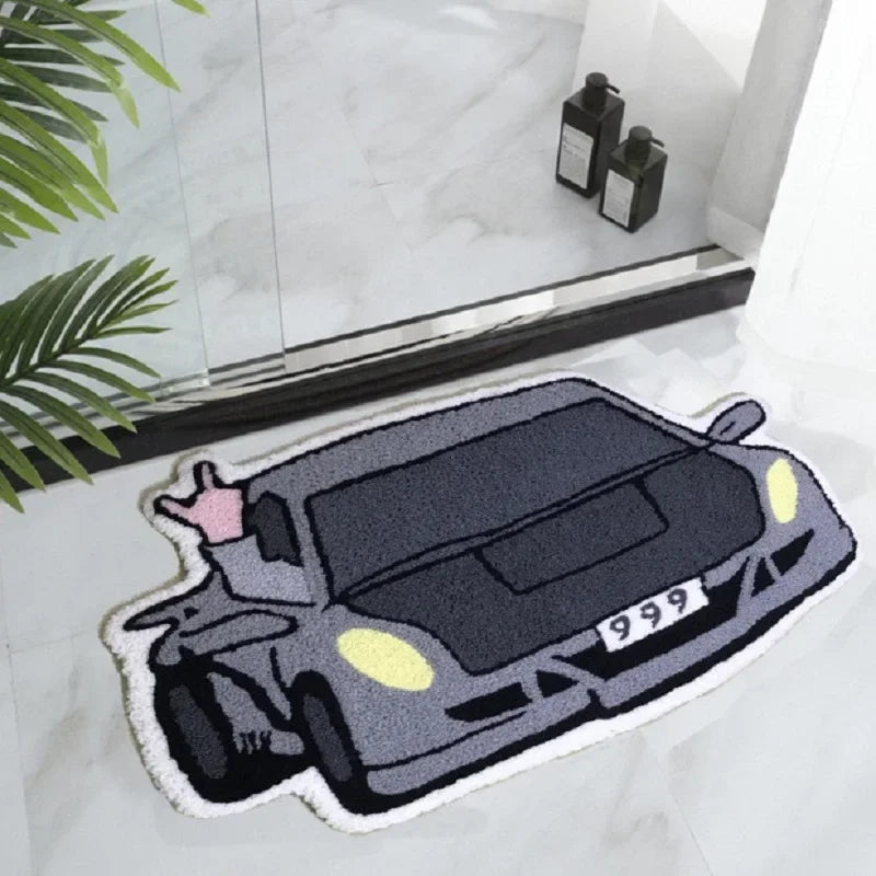 VIKAMA Car Fashion Brand Imitation Cashmere Carpet Bedside Cloakroom Room Living Room E-Sports Room Carpet Home Decoration Rug