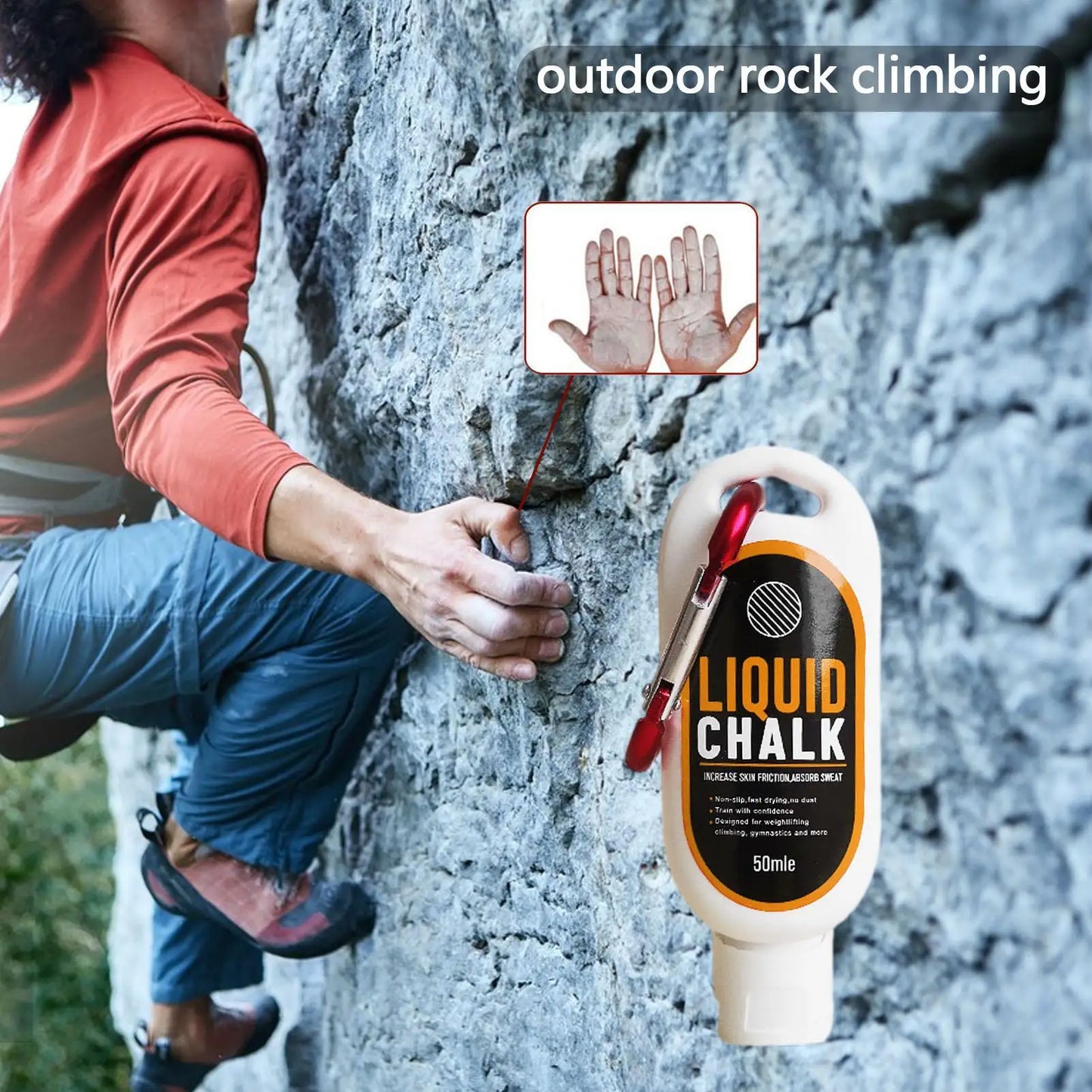 30/50/100ml Sports Liquid Magnesium Powder Fitness Lifting Anti Slip Cream Grip Liquid Magnesium For Pole Dancing Rock Climbing