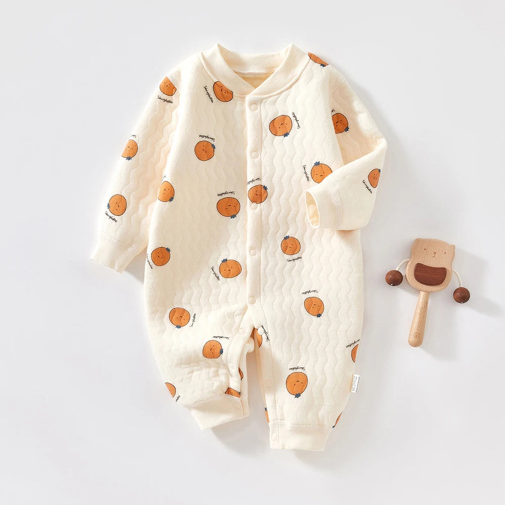 3 Layers Newborn Jumpsuit Cotton Bear Bunny Cartoon Baby Romper Autumn Winter Toddler Outfit Infant Onesie Kids Boy Girl Clothes