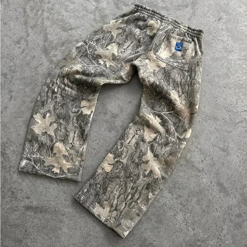 Tie Dye Sweatpants Fashion Y2K Retro Men's and Women's Hip Hop Letter Loose Casual Stretch Waist Jogging Pants