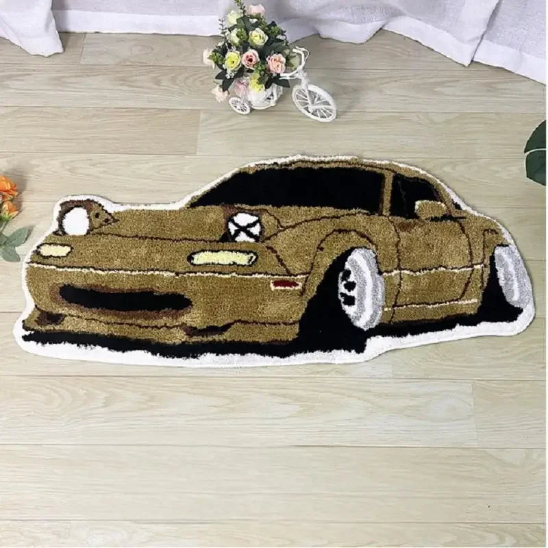 VIKAMA Car Fashion Brand Imitation Cashmere Carpet Bedside Cloakroom Room Living Room E-Sports Room Carpet Home Decoration Rug