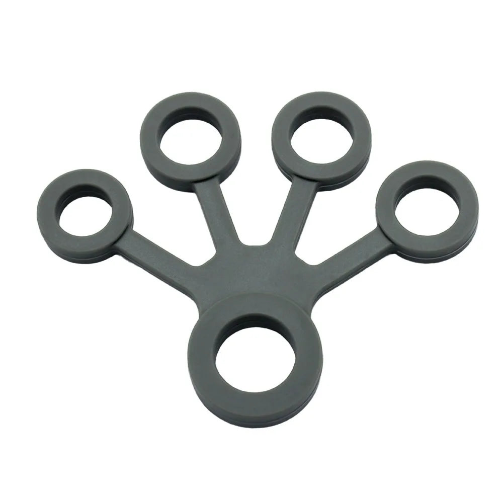 1pc Finger Grip Silicone Ring Exerciser Antistress Resistance Band Fitness Stretcher 3 Levels Finger Sensory