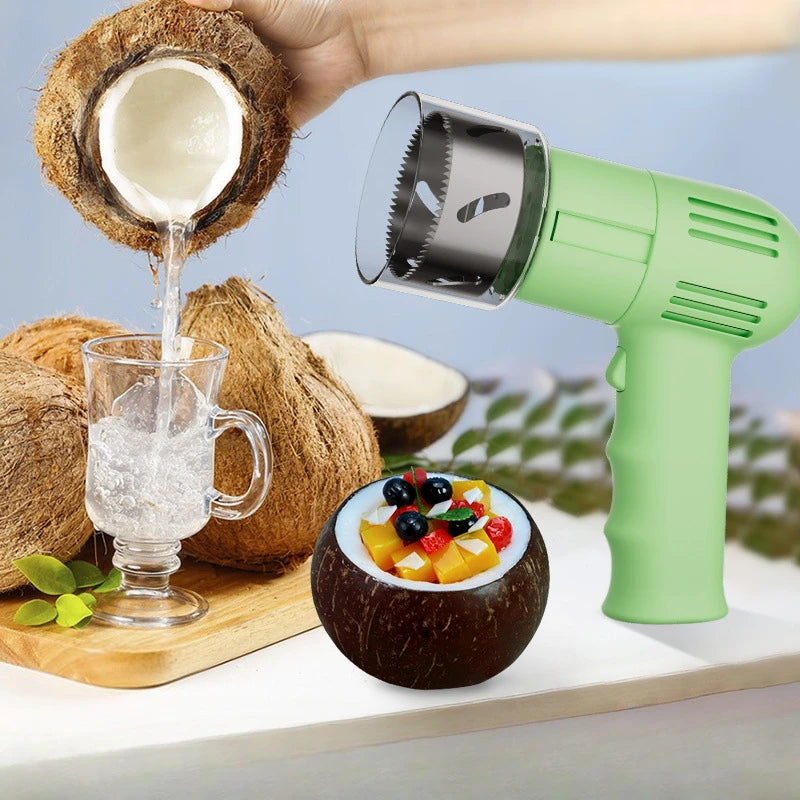 Charging Coconut Opener Coconut Green Drilling Cap Opener Kitchen Gadgets Kitchen Accessories Home Gadget
