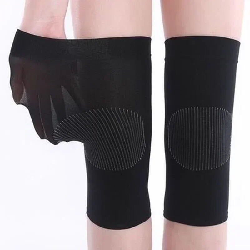 Women's Elderly Winter Spring Running 1 Pair Warm Knee Pads Bamboo Charcoal