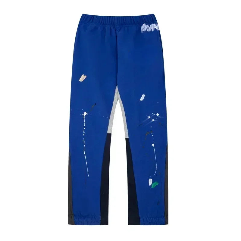 Tie Dye Sweatpants Fashion Y2K Retro Men's and Women's Hip Hop Letter Loose Casual Stretch Waist Jogging Pants