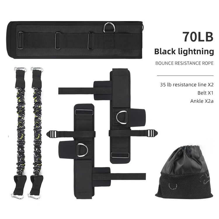 High Elastic Stretch Latex Resistance Tube Belt Band Ankle Strap Set Arm Leg Body Training 1