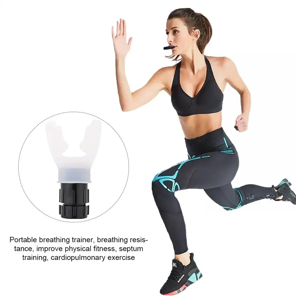 Breathing Exercise for Lungs Portable Breath Fitness Exerciser Device Endurance Workout Device with Adjustable Resistances