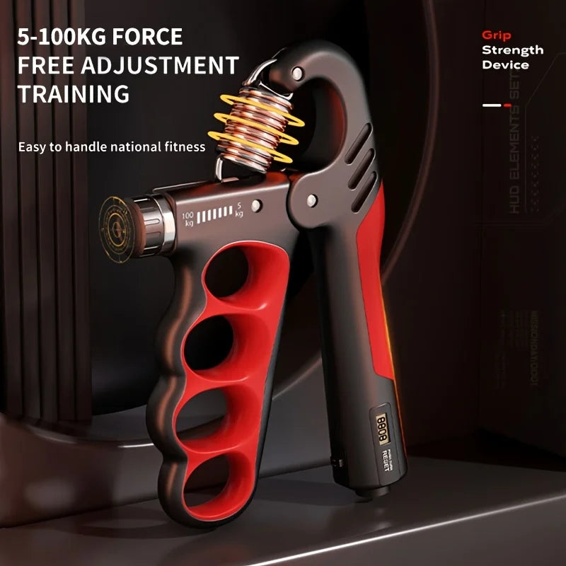 Counting Grip Strength Equipment, Arm Strength Fitness Equipment, Rehabilitation Training Equipment, Five Finger Grip Strength E