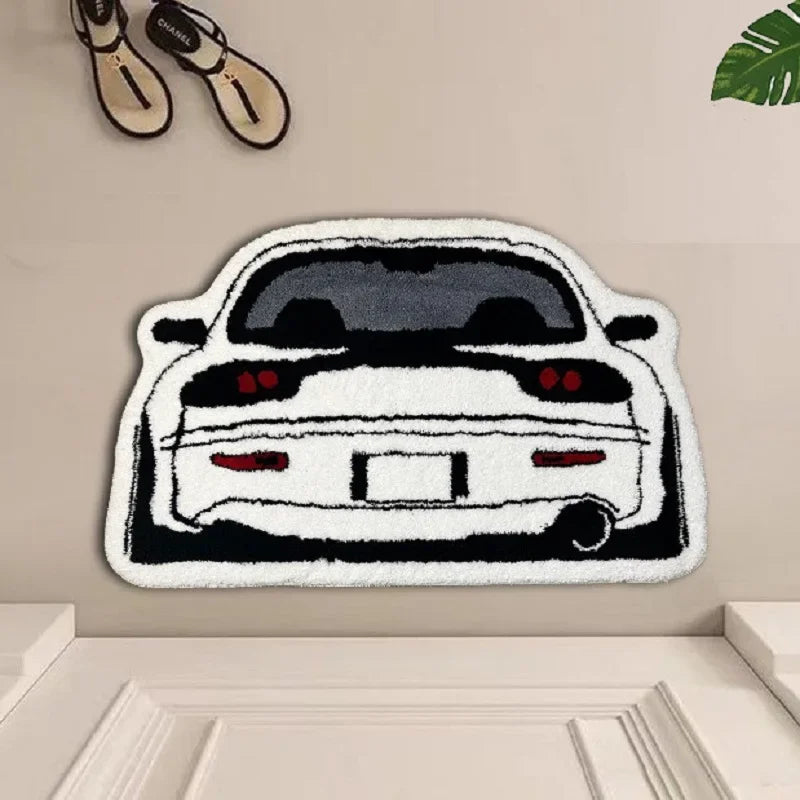 VIKAMA Car Fashion Brand Imitation Cashmere Carpet Bedside Cloakroom Room Living Room E-Sports Room Carpet Home Decoration Rug