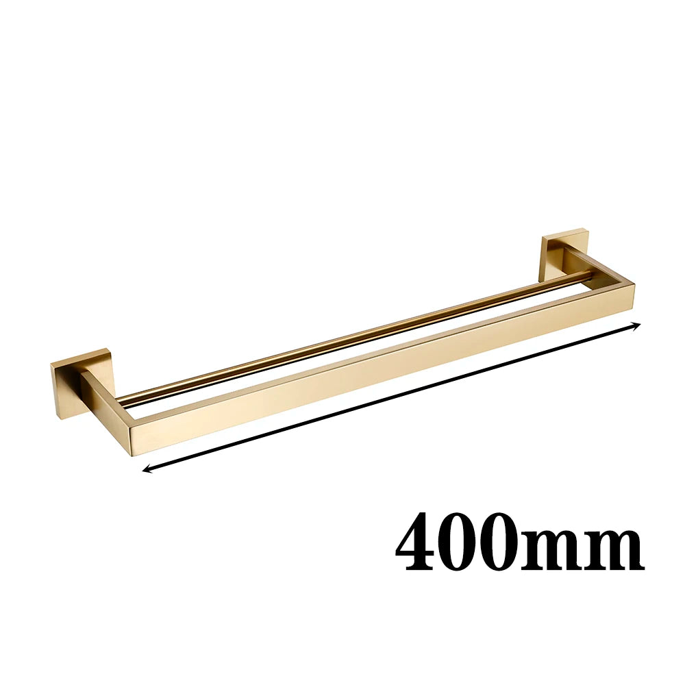Luxury Brushed Gold Bathroom Accessories Set – Elegance in Every Detail
