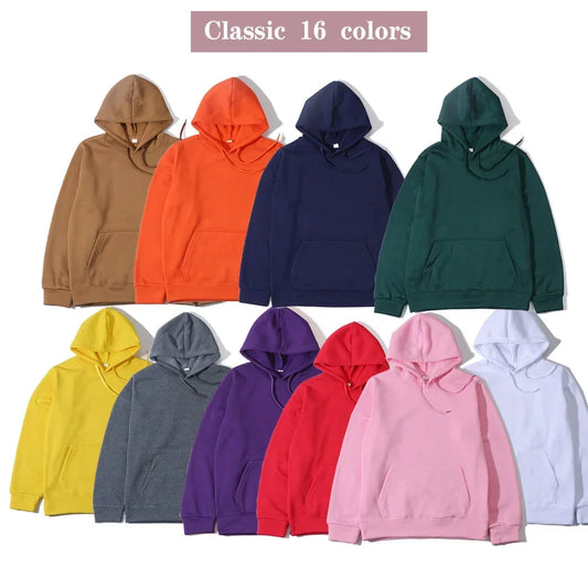 2024 Autumn/Winter New Men's and Women's Comfortable Casual Hoodie Outdoor Sports Running Wool Warm Fashion Casual Hoodie