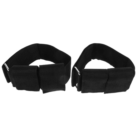 1Pair Dumbbell Ankle Straps Adjustable Durable Sturdy Hook Loop Closure Fitness Attachment Leg Lift Workout Dumbbell Foot Strap