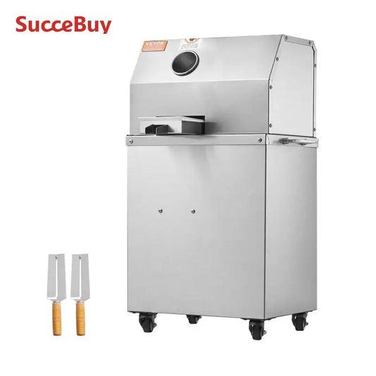 SucceBuy 750/800W Electric Sugar Cane Juicer Sugarcane Juicer Machine 3/4 Stainless Steel Rollers for Home and Commercial