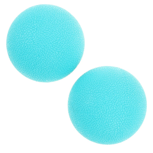 1Pair Yoga Fascia Ball Soft Durable Tpe Deep Muscle Massage Ball for Foot Back Neck Pain Relief Neck and Back Massage