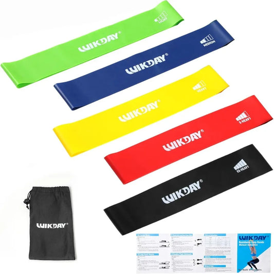 Resistance Bands for Working Out Exercise Loop Bands Workout Bands 5pcs Set for Body Stretching Crossfit Training Home Wor