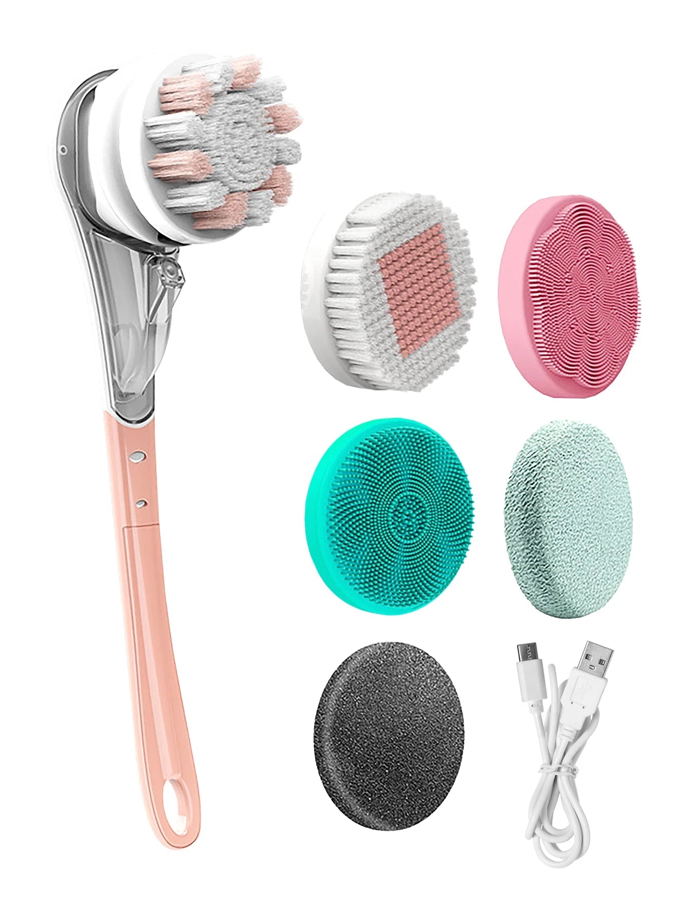 Electric Body Brush – Deep Cleansing & Relaxing Massage for Smooth, Radiant Skin